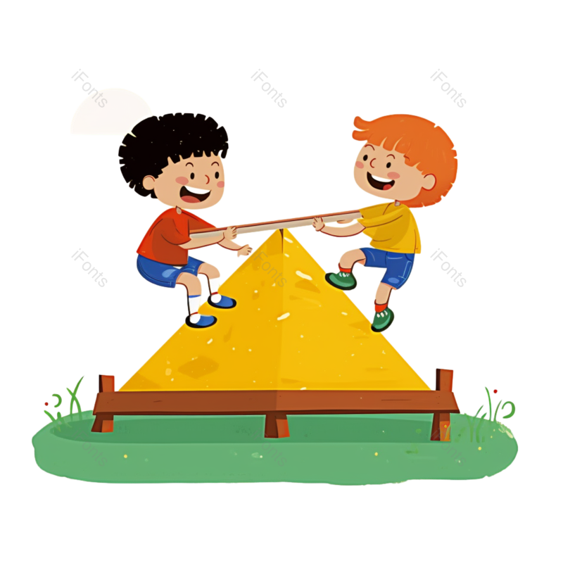 儿童节图片,插画元素,儿童玩耍PNG,气球免抠素材